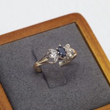Vintage 9ct Gold Sapphire &