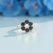 Vintage 18ct Gold Sapphire and