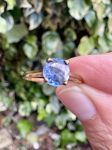 Vintage 9ct gold sapphire - 9ct,