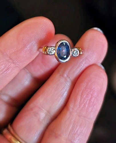 9ct white gold vintage - white,