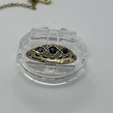 Vintage 9ct Gold Ring Sapphire