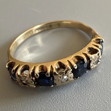 9ct Gold 375 Sapphire &
