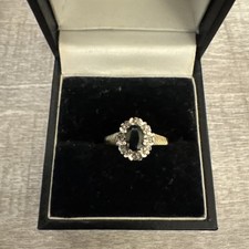 vintage 9ct gold sapphire and