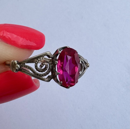 Vintage ussr 875 - silver, ring