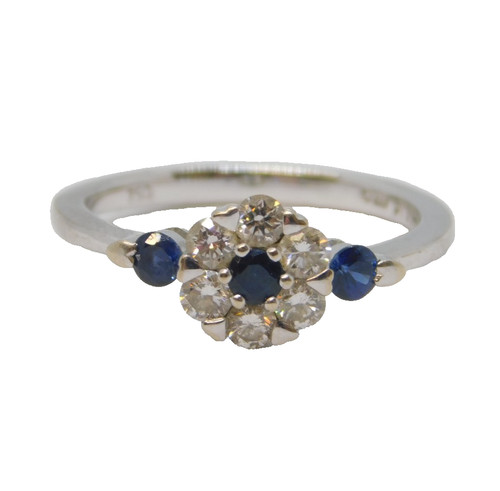 18ct white gold diamond - white,