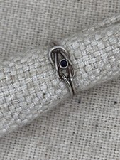 VINTAGE silver and sapphire