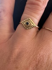 9ct Art Deco Sapphire Ring