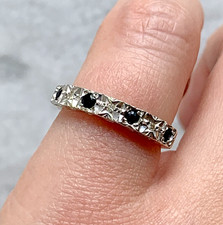 Sapphire & Diamond 9 ct Gold