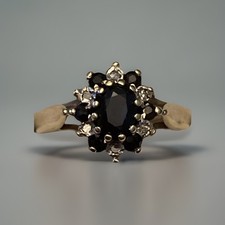 Vintage 9ct Gold Sapphire &