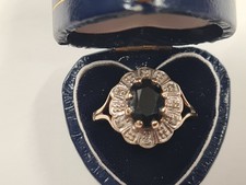 Vintage 9ct Gold Diamond &